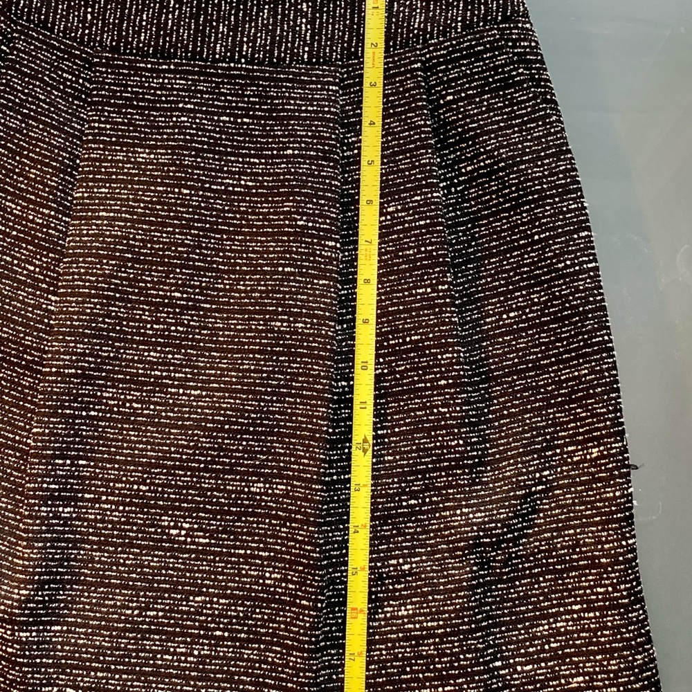 Halogen Black and White Textured A-Line Skirt - Picture 5 of 16